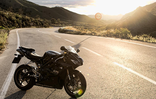 Triumph 675 Daytona 2009 test drive