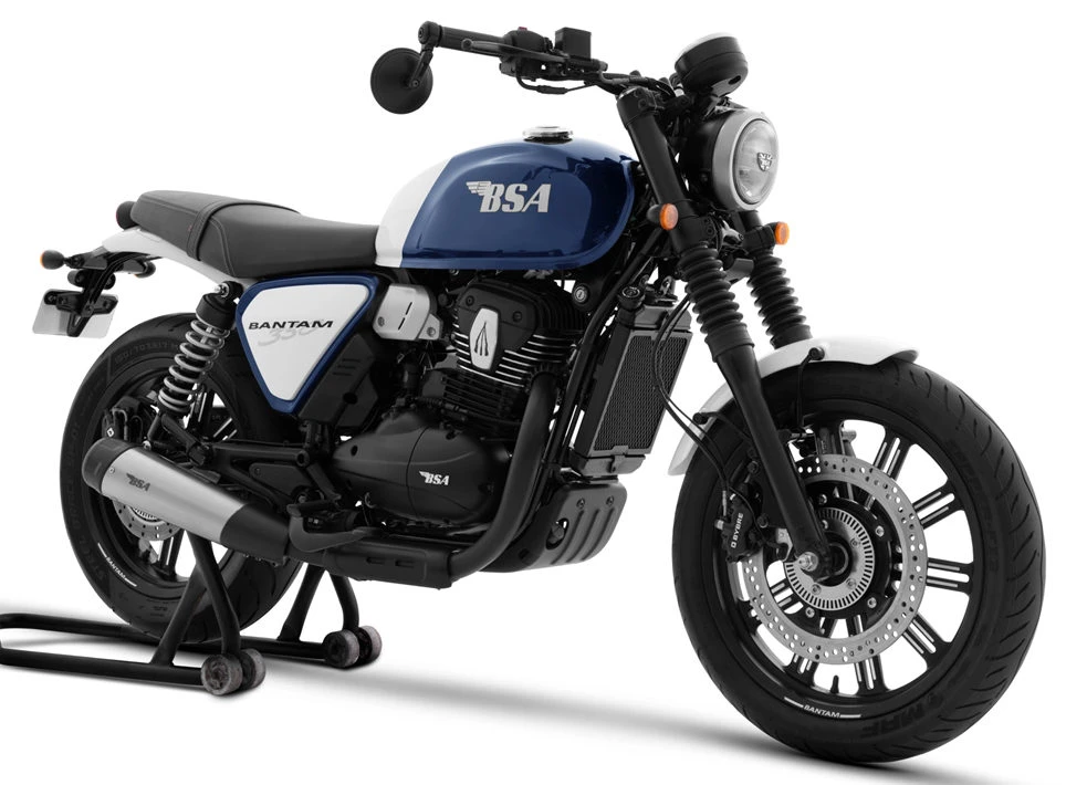 Une moto BSA 350 Bantam