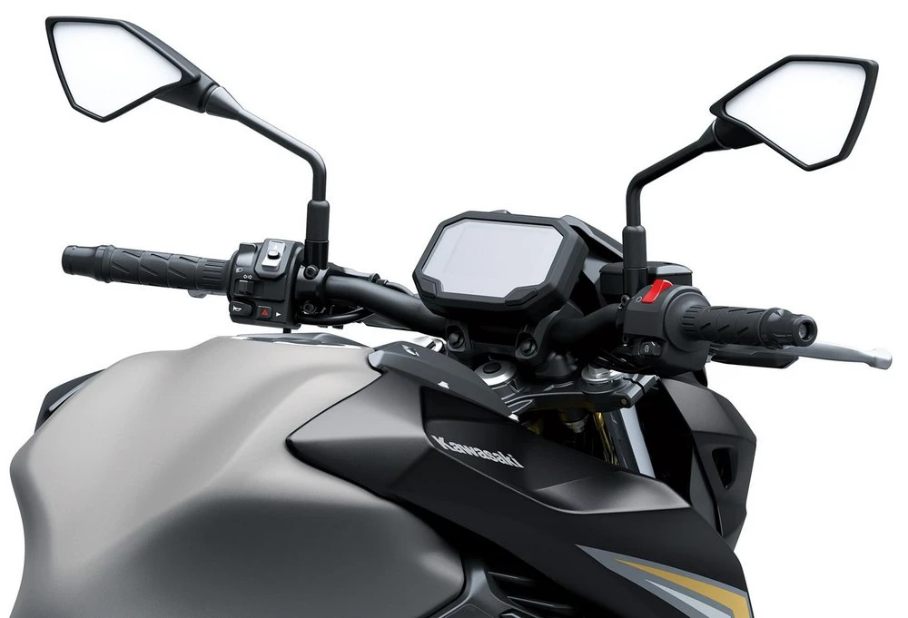 Le poste de conduite de la Kawasaki Z 650 S