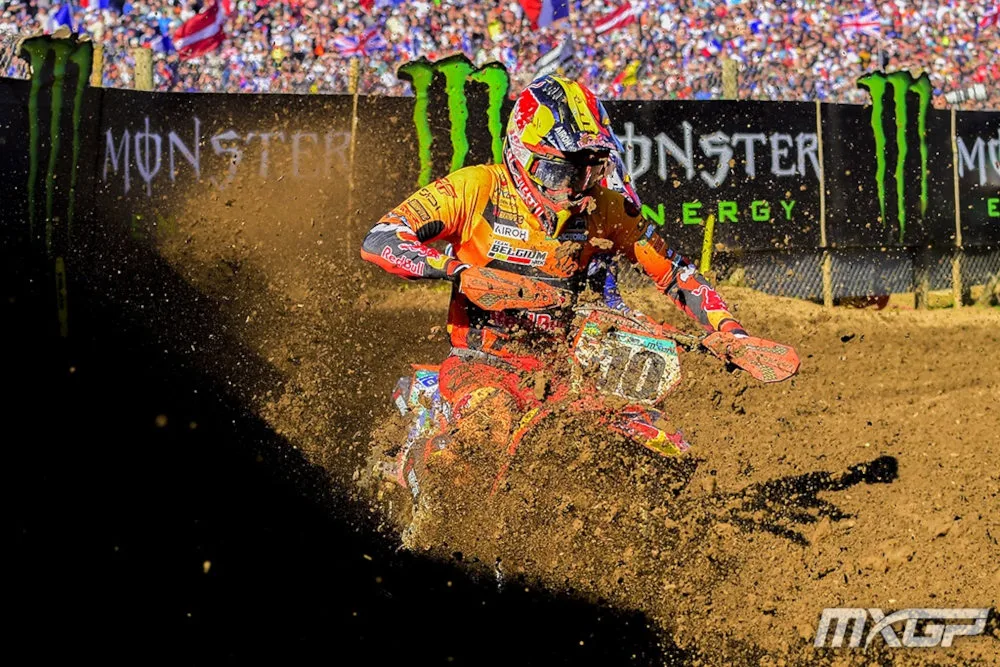 Lucas Coenen on his KTM for the Belgian team