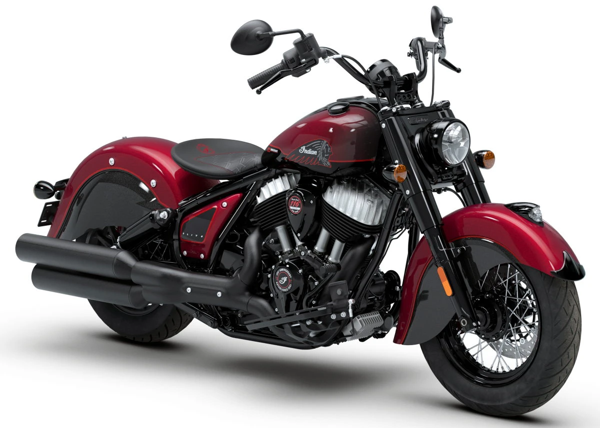 Une moto Indian Chief Vintage 125e anniversaire Edition