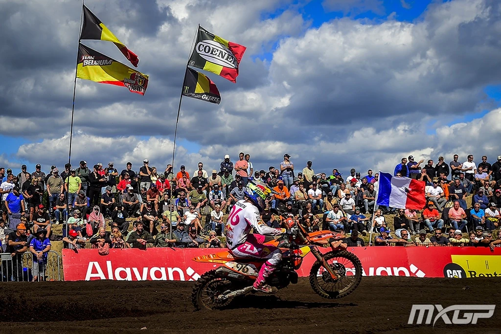 Lucas Coenen lors du grand prix des Pays-Bas devant un public Belge