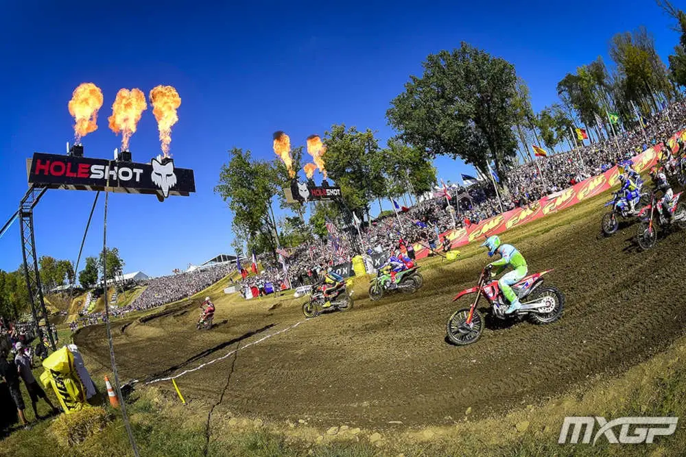 Holeshot de la course de MX2