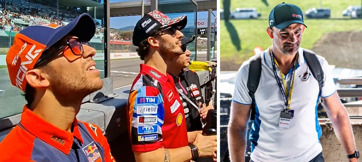 Pecco Bagnaia, Marco Bezzecchi, Enea Bastianini et Jérome Perrier