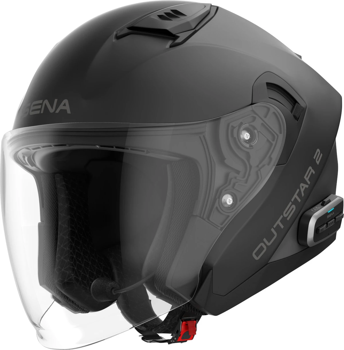 Casque jet Sena noir