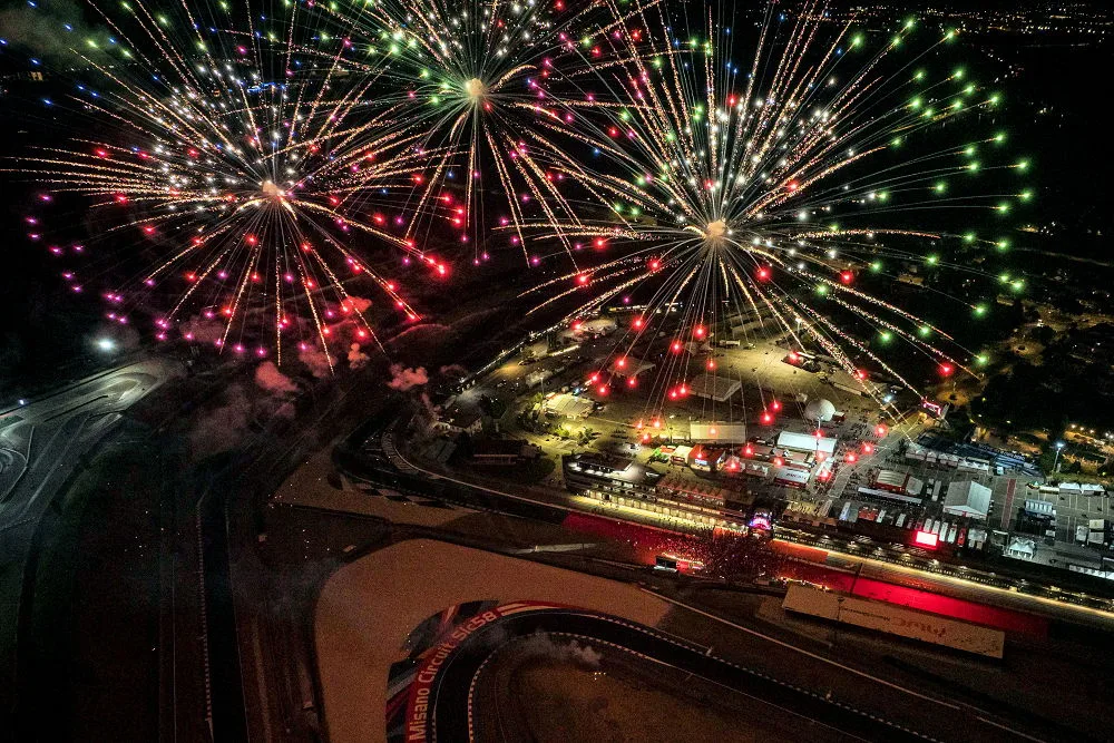 Un feu d'artifice au circuit de Misano pour le WDW 2024