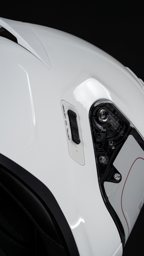 Focus on the Phantom ANC headset's sound control buttons