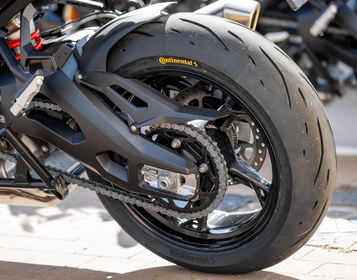 a Continental ContiSportAttack 5 rear tire