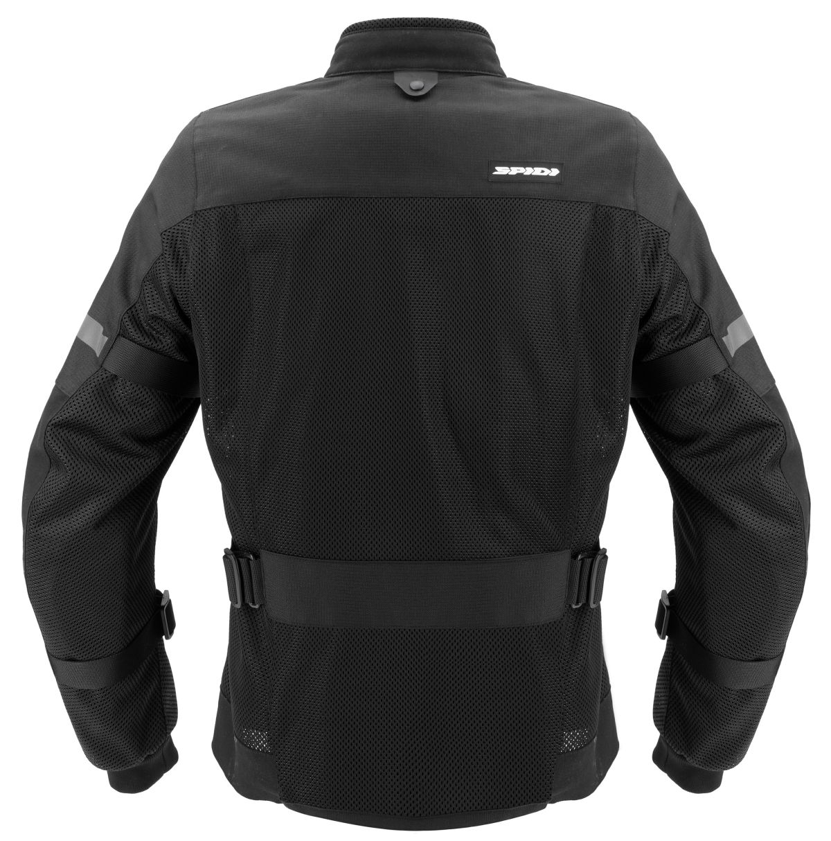 The back of a black Spidi Tech Armor 2 jacket