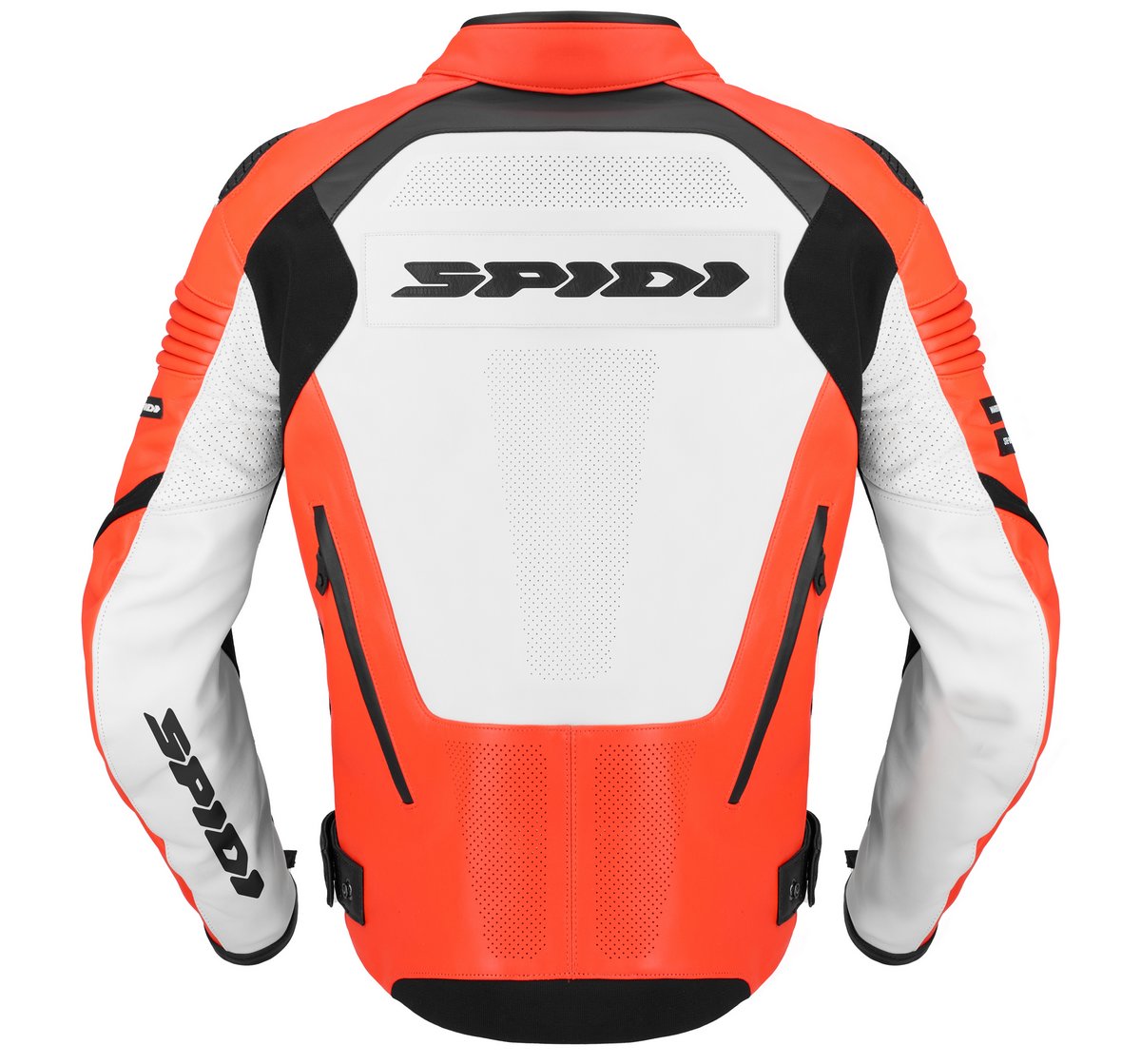 A red and white Spidi Hyper-V Pro Perforated jacket