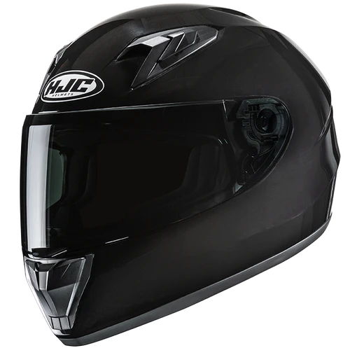 A black HJC Y10 helmet