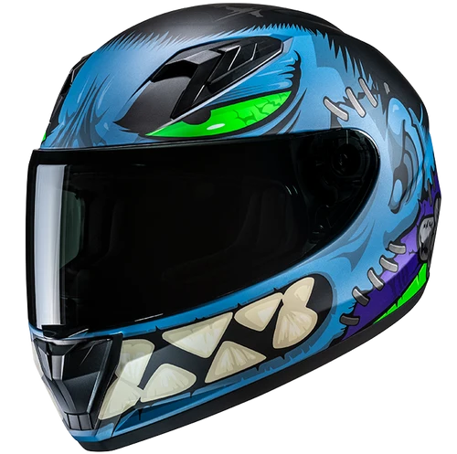 An HJC Y10 Frank MC2SF helmet