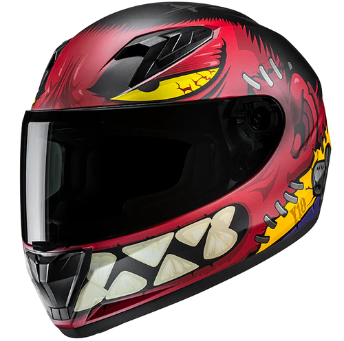 An HJC Y10 Frank MC1SF helmet
