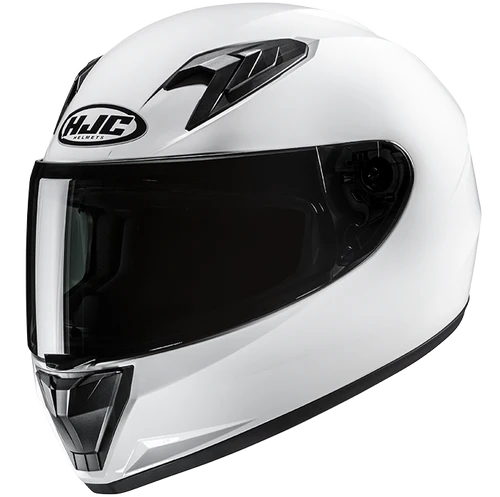 An HJC Y10 White Helmet