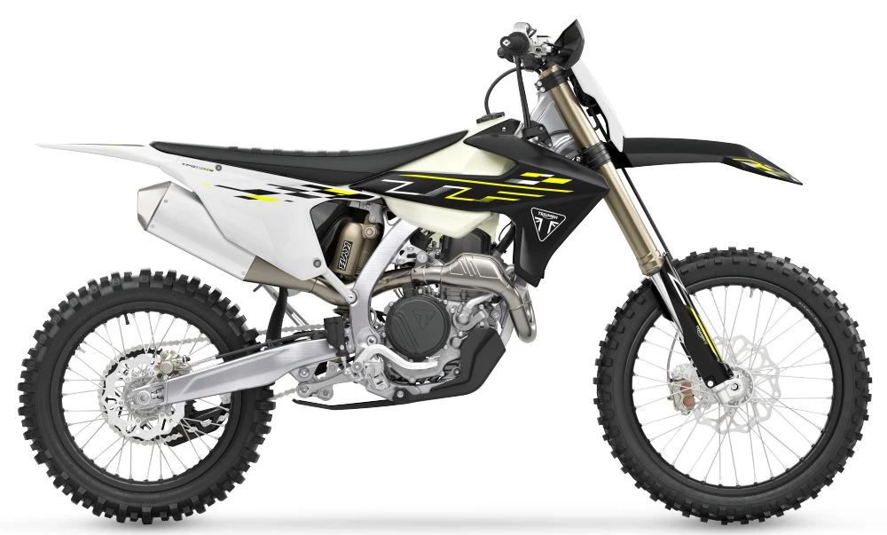 Une moto Triumph TF 450-C vue de profil